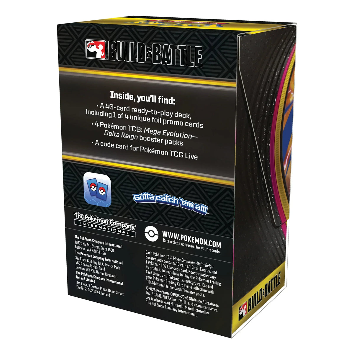 🔥2026 Christmas Gift🎄: Mega Evolution - Delta Reign Build & Battle Box (Pre-Order)
