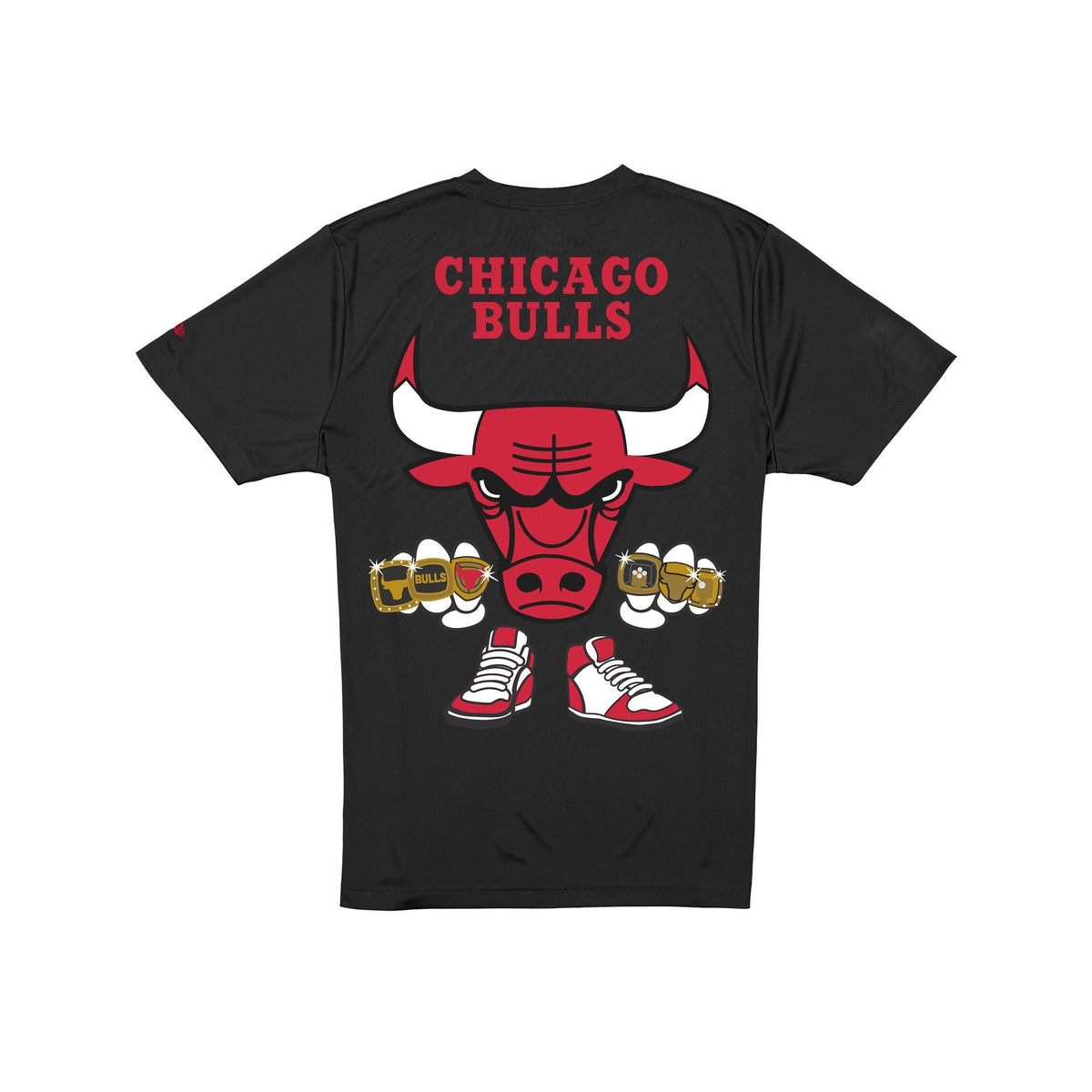 Chicago Bulls Cartoon Black T-Shirt