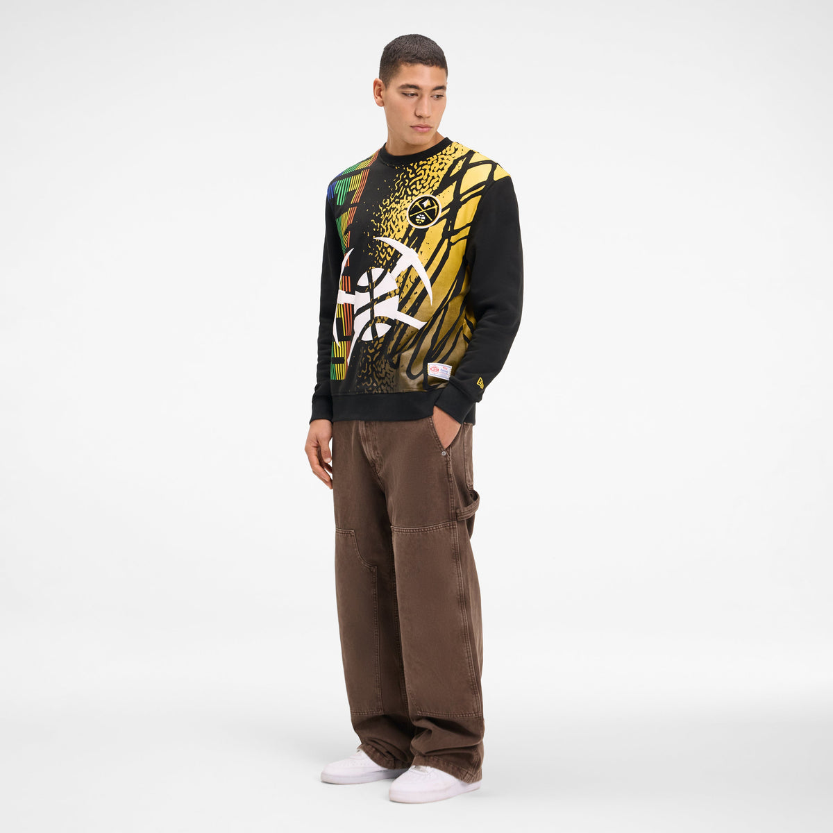 Golden State Warriors 2025 City Edition Black Crewneck