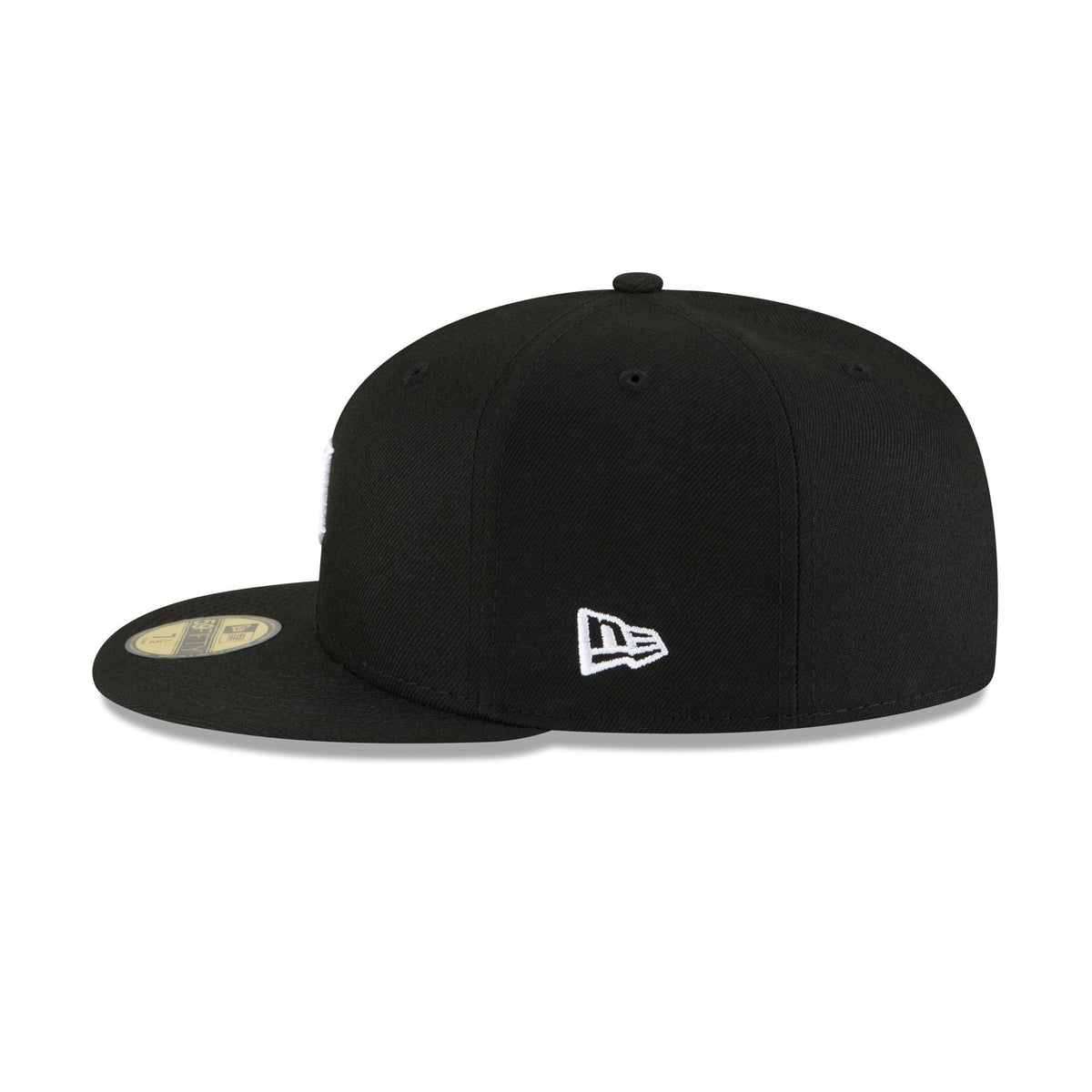 Detroit Tigers Basic Black and White 59FIFTY Fitted Hat