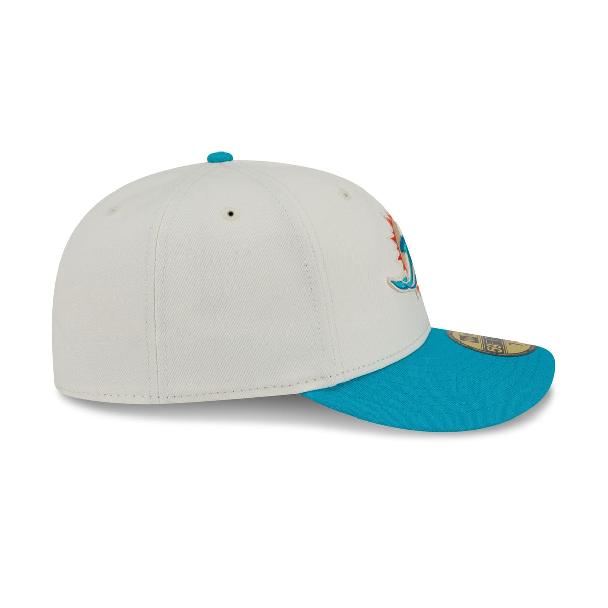 Miami Dolphins Tonal Florals White 59FIFTY Fitted Hat