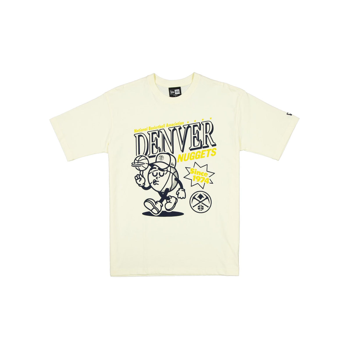 Denver Nuggets Sport Classics Chrome White T-Shirt