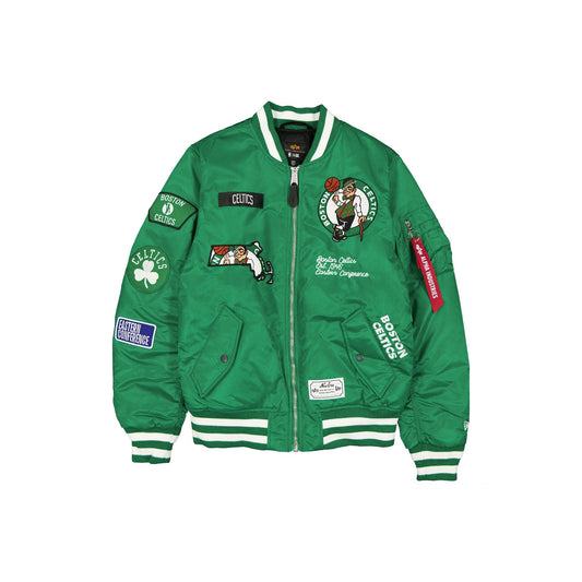 Alpha Industries x Boston Celtics Green MA-1 Bomber Jacket