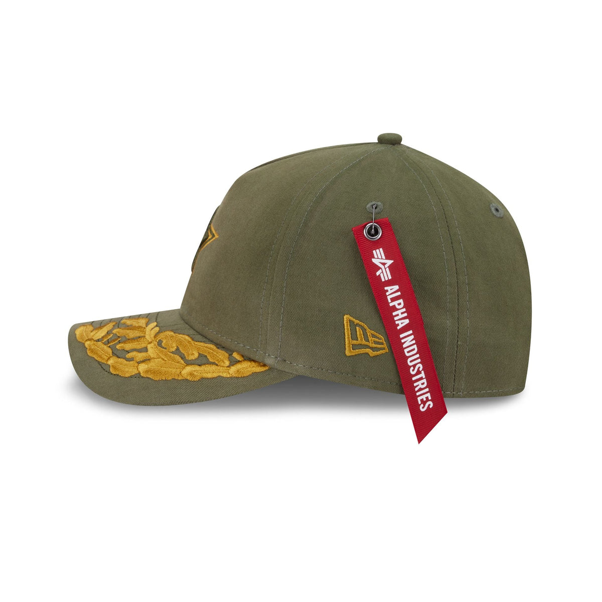 Alpha Industries x Dallas Cowboys Olive Green 9FORTY M-Crown A-Frame Snapback Hat