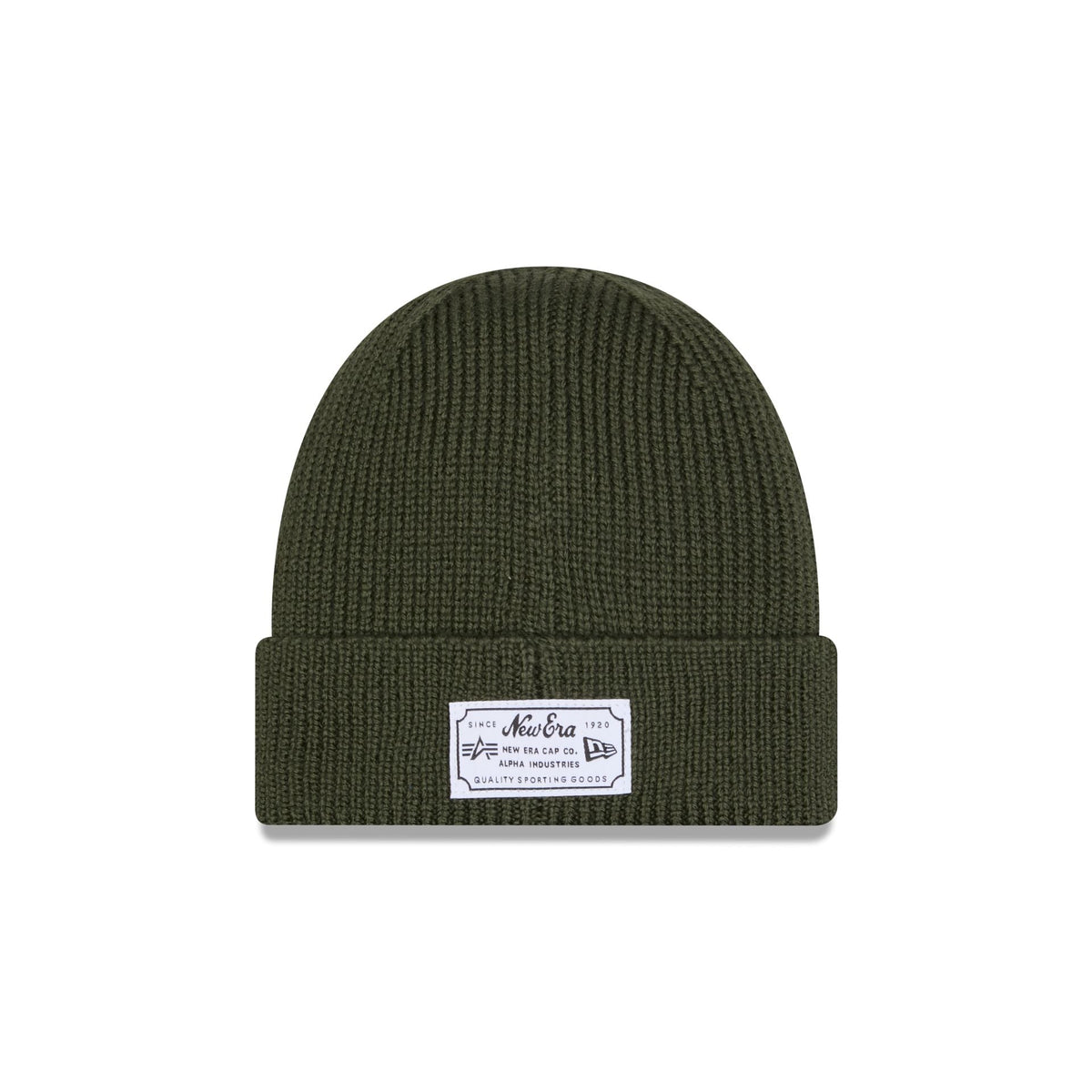 Alpha Industries x Buffalo Bills Olive Green Cuff Knit Hat