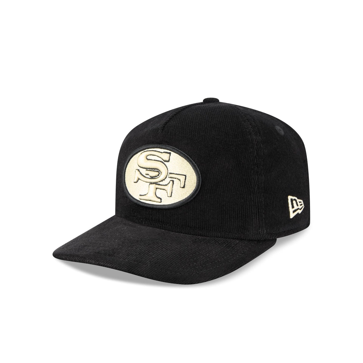 San Francisco 49ers Nostalgic Black Corduroy 19TWENTY Adjustable Hat