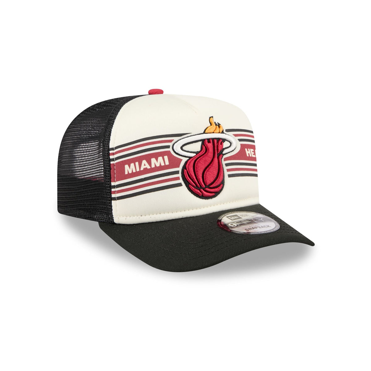Miami Heat Banner 9FIFTY A-Frame Trucker Hat