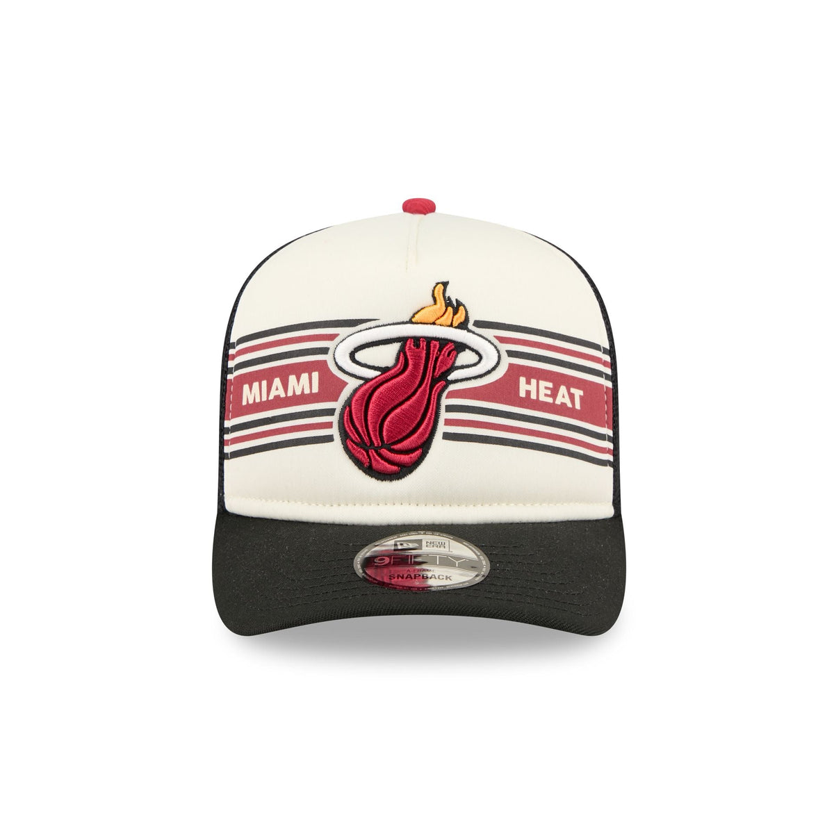 Miami Heat Banner 9FIFTY A-Frame Trucker Hat