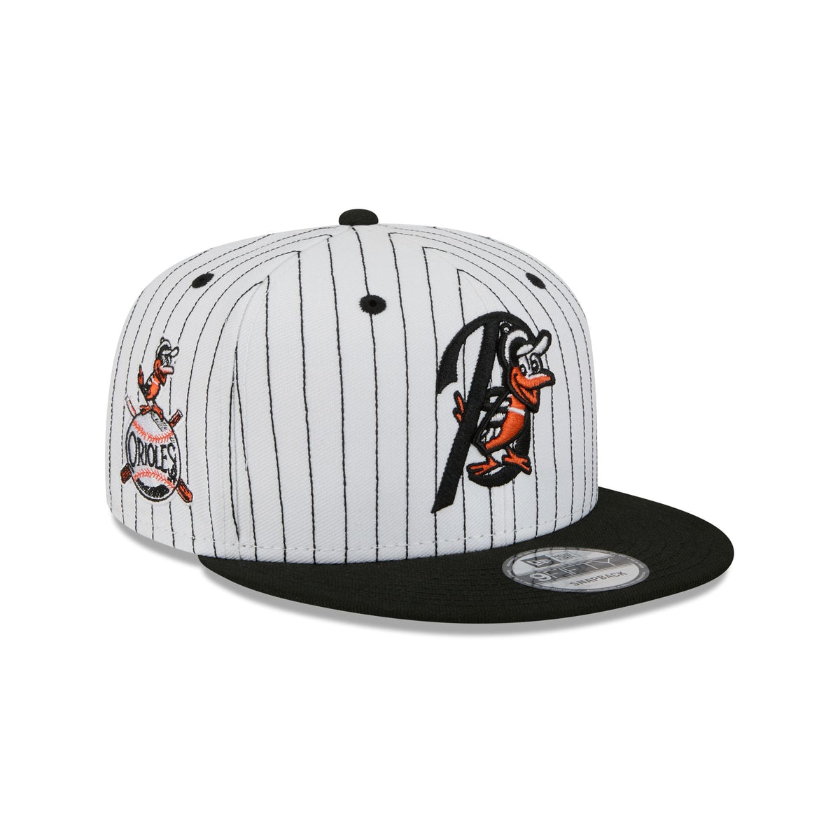 Baltimore Orioles Deceptor Pinstripe 9FIFTY Snapback Hat