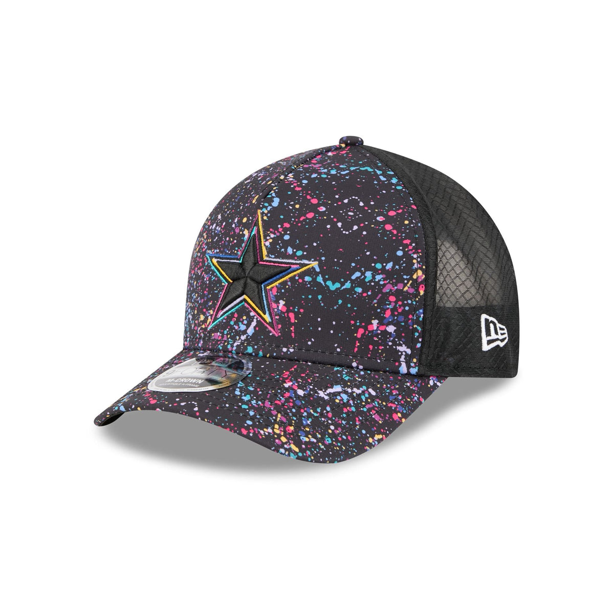 Dallas Cowboys 2025 Crucial Catch 9FORTY M-Crown A-Frame Trucker Hat