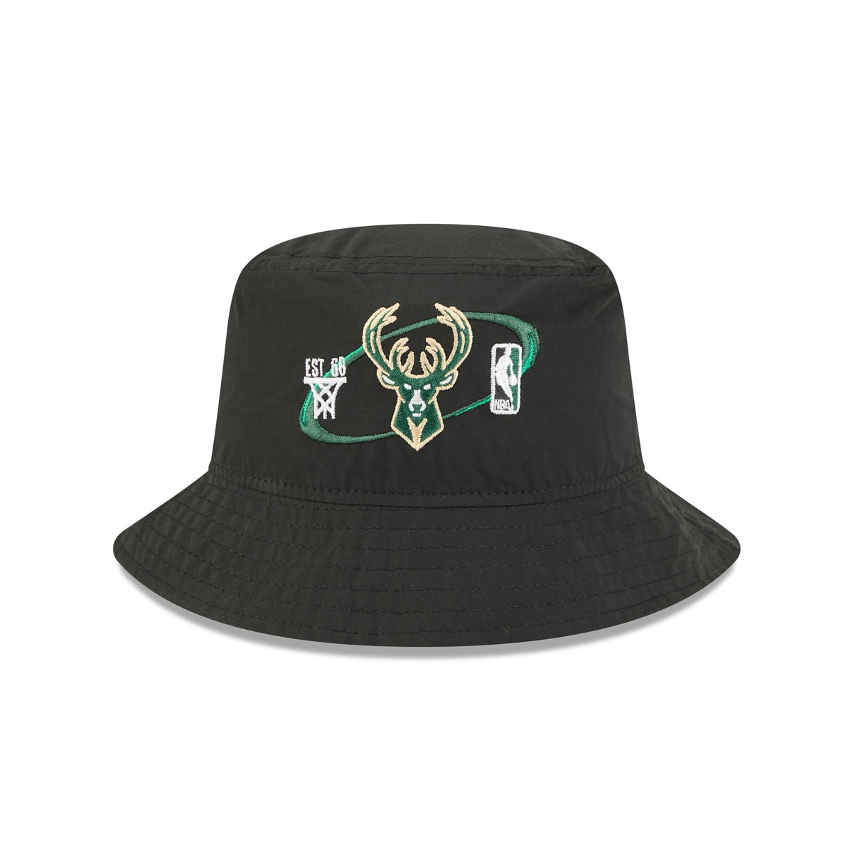 Milwaukee Bucks Nylon Logo Bucket Hat