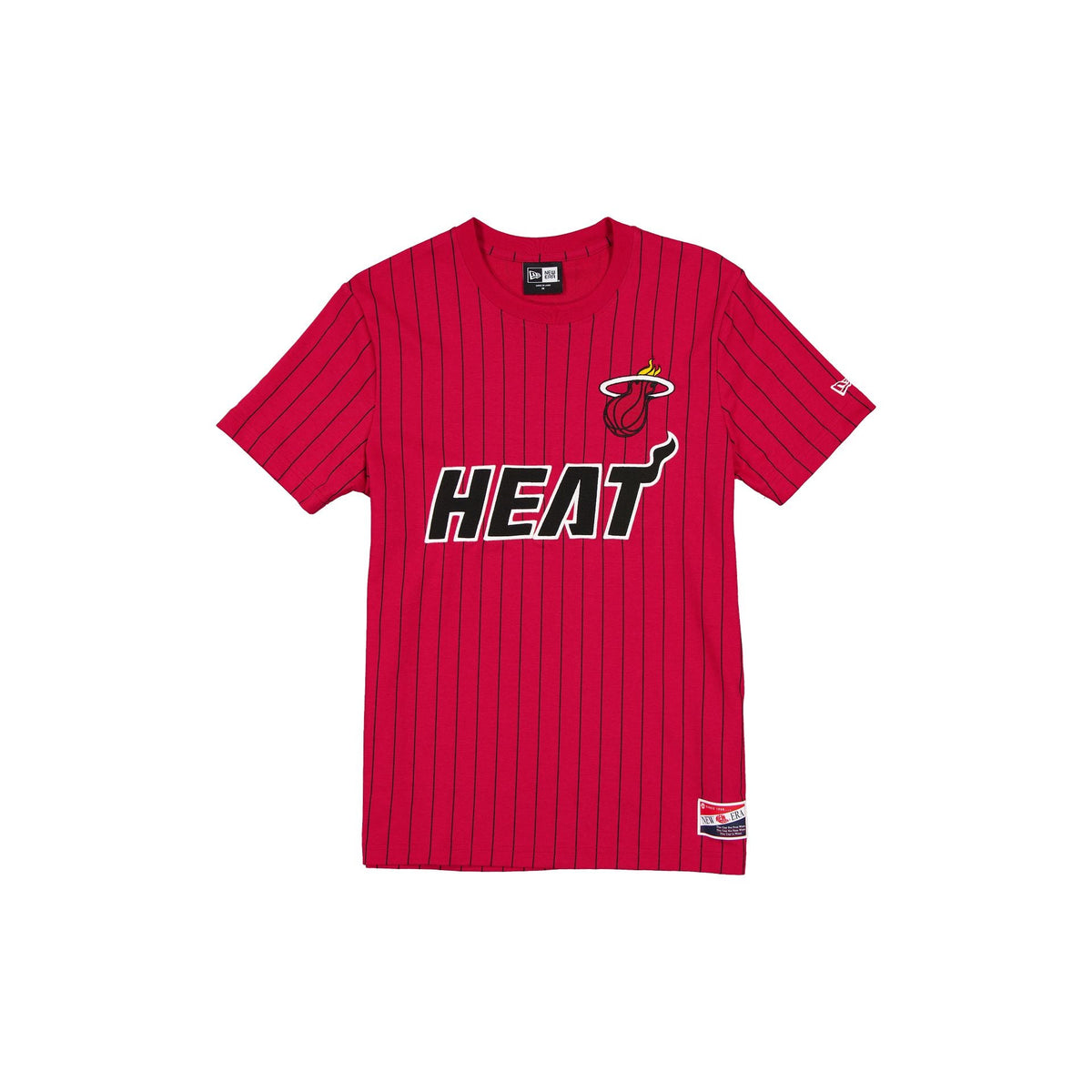 Miami Heat Throwback Applique Pinstripe T-Shirt