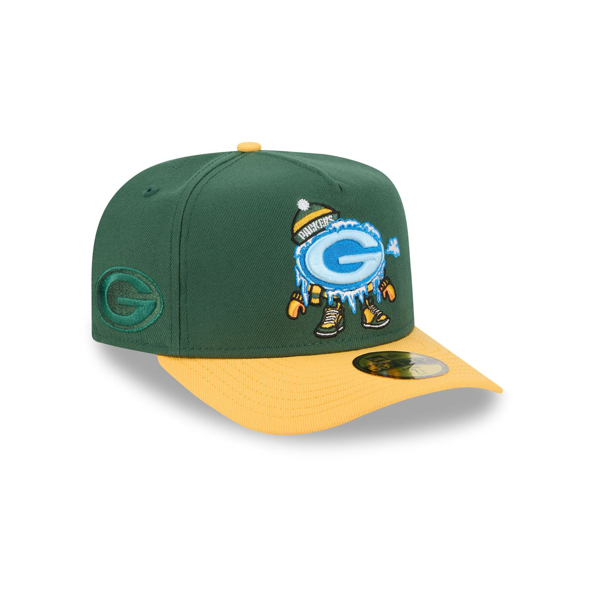 Green Bay Packers Cartoon 59FIFTY A-Frame Fitted Hat