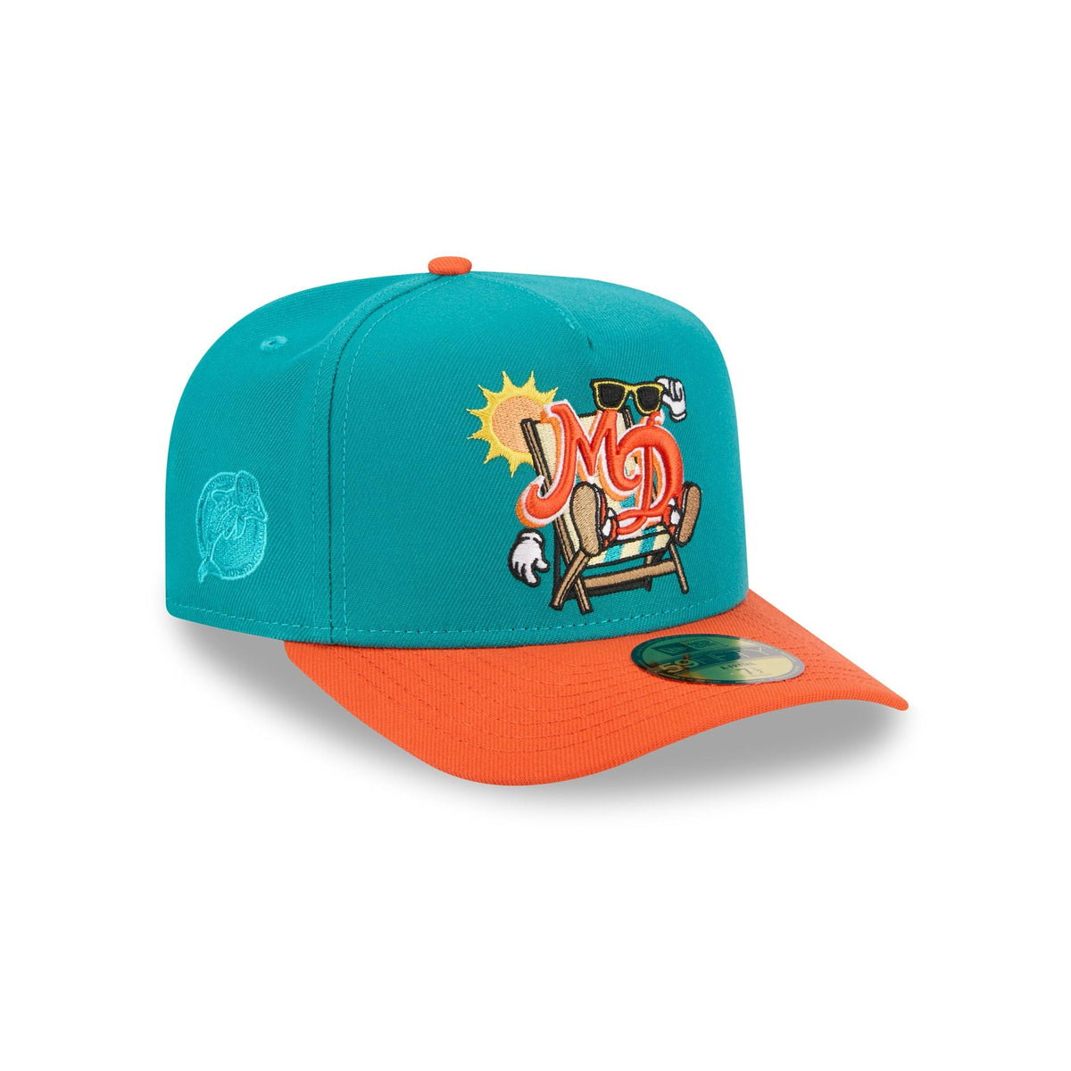 Miami Dolphins Cartoon 59FIFTY A-Frame Fitted Hat