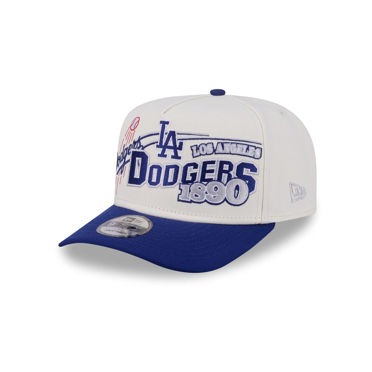 Los Angeles Dodgers Chrome White Classic 9FIFTY A-Frame Snapback Hat