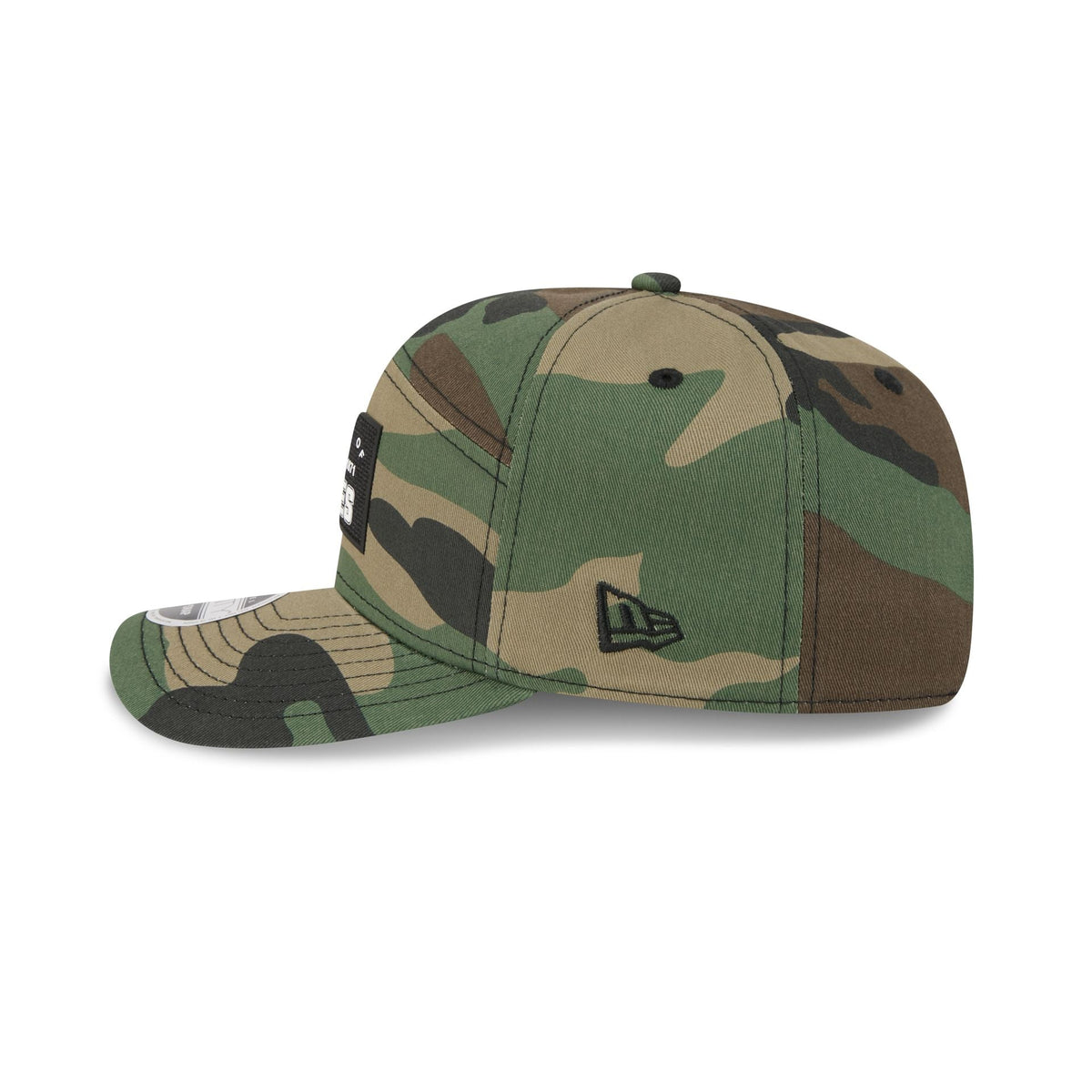 Atlanta Braves Property of Patch Camo Split Panel 9SEVENTY Stretch-Snap Hat