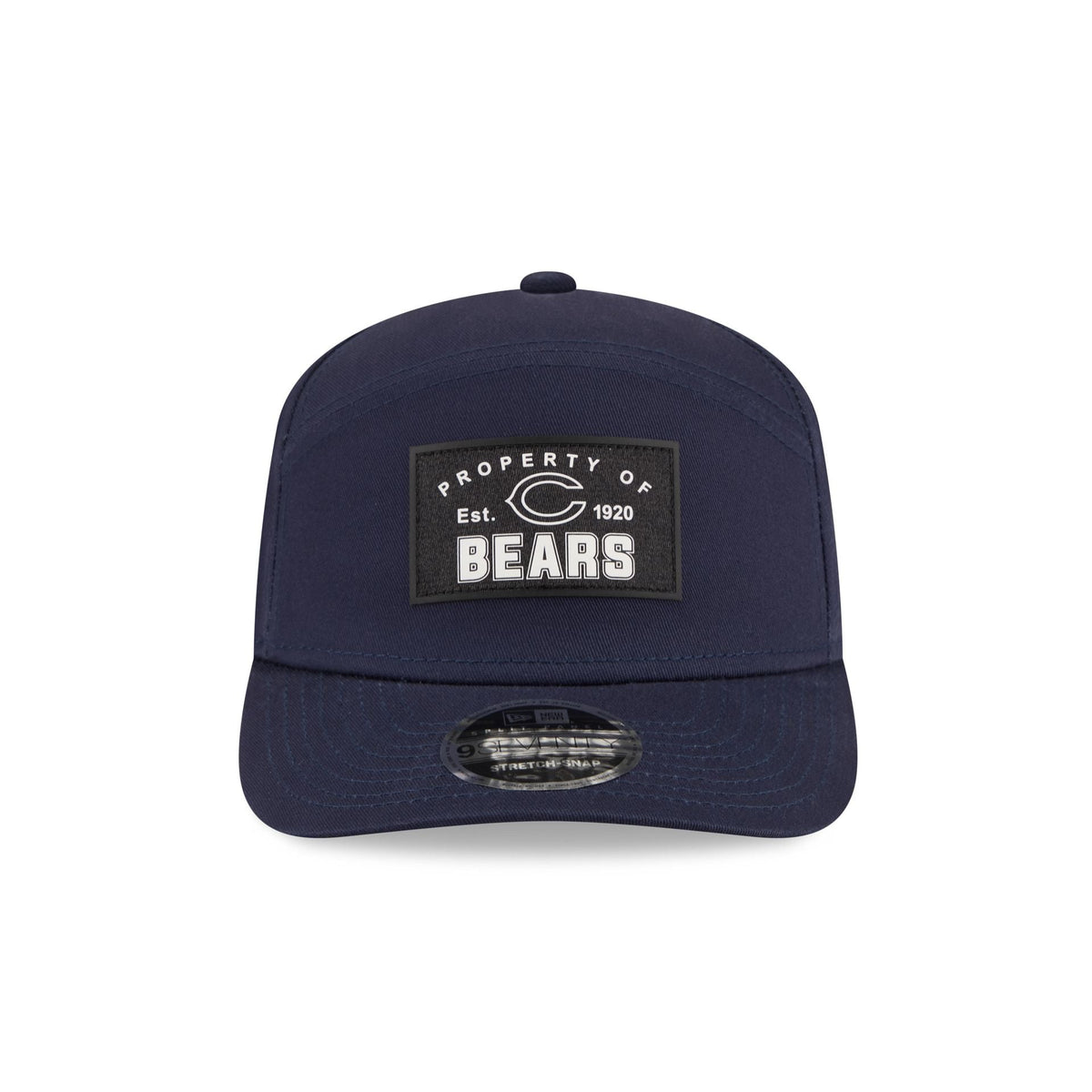Chicago Bears Property of Patch Split Panel 9SEVENTY Stretch-Snap Hat
