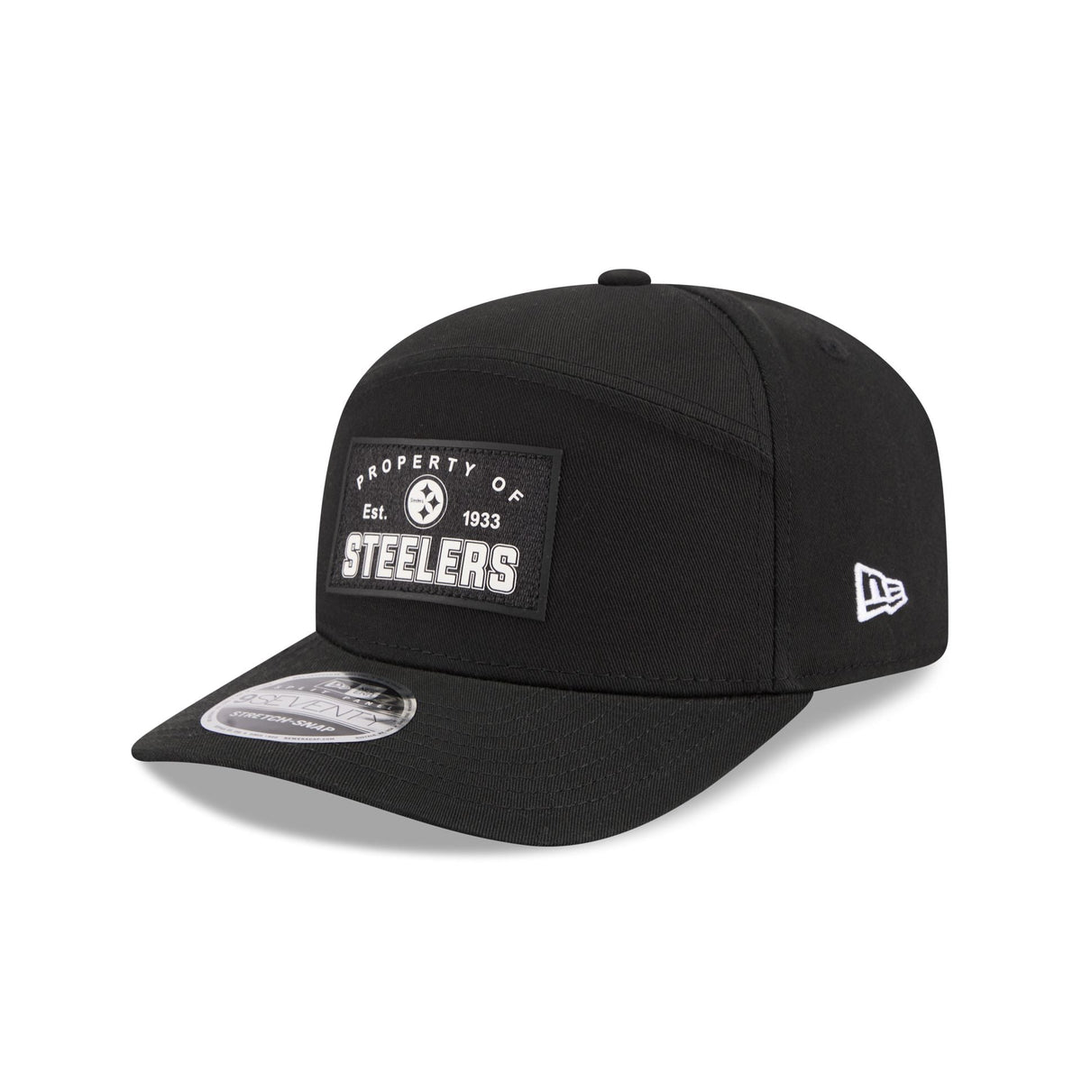 Pittsburgh Steelers Property of Patch Split Panel 9SEVENTY Stretch-Snap Hat