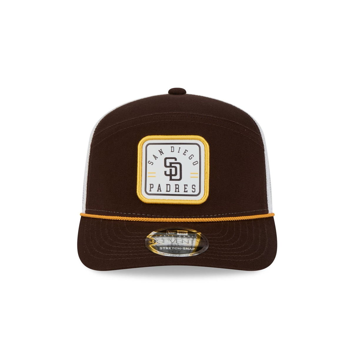 San Diego Padres Square Patch Split Panel 9SEVENTY Trucker Hat