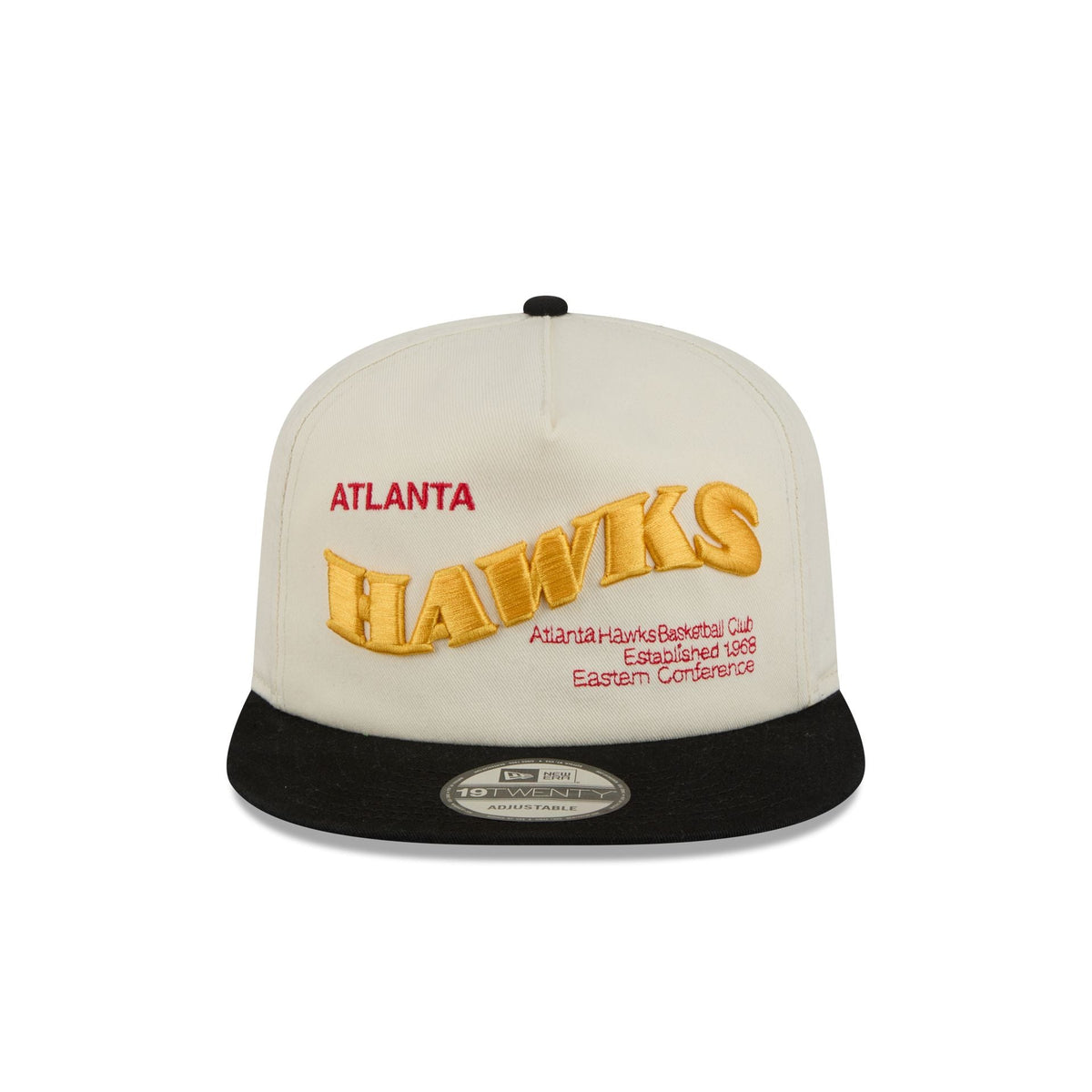 Atlanta Hawks Conference Script Chrome White 19TWENTY Adjustable Hat