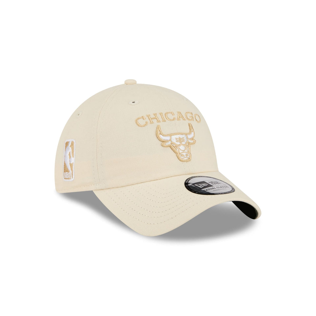 Chicago Bulls Team Logo Cream Casual Classic Adjustable Hat