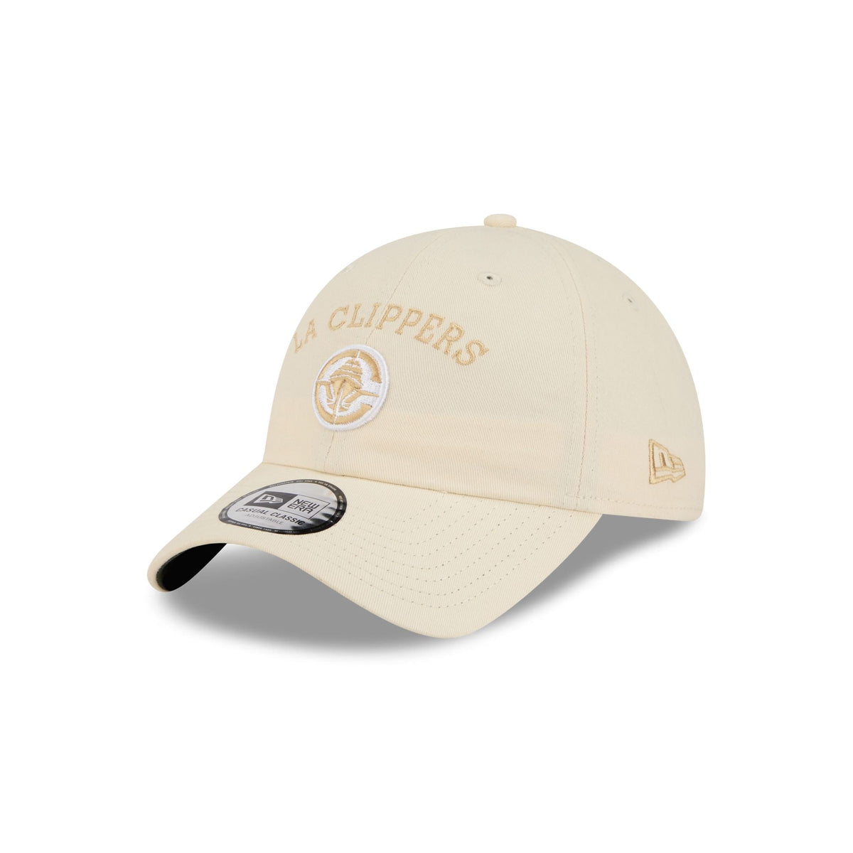 Los Angeles Clippers Team Logo Cream Casual Classic Adjustable Hat