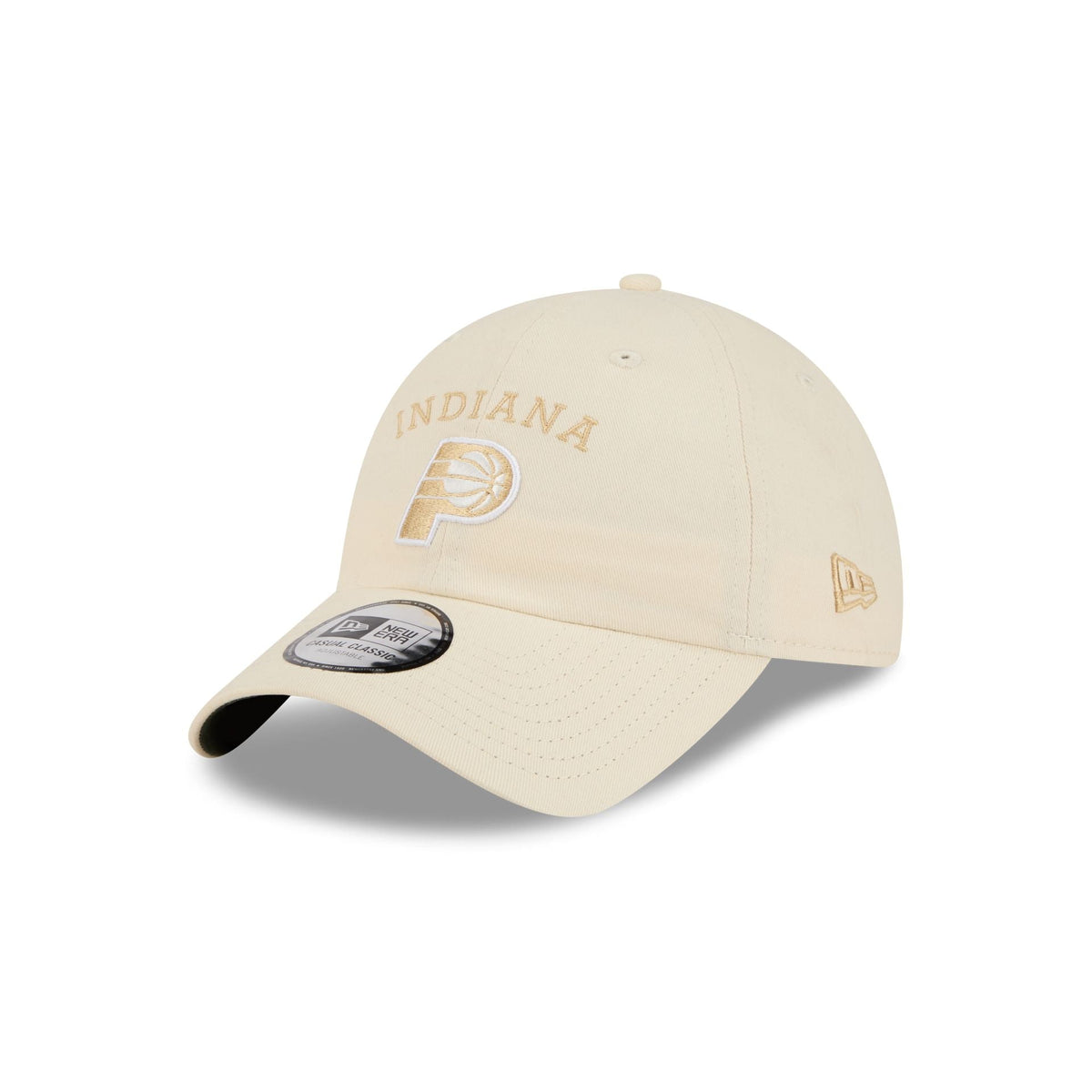 Indiana Pacers Team Logo Cream Casual Classic Adjustable Hat