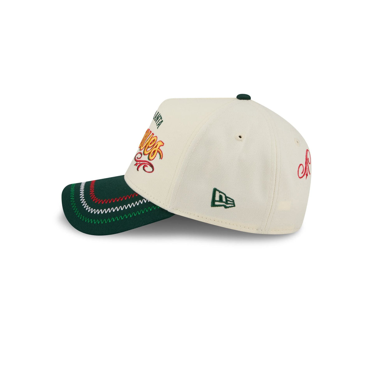 Atlanta Braves Cinco de Mayo Chrome White 9FORTY A-Frame Snapback Hat
