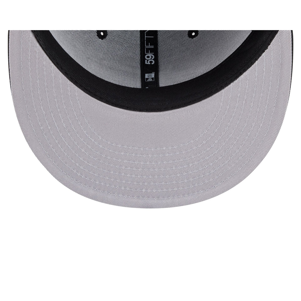 Cincinnati Reds Black and White Basic 59FIFTY Fitted Hat