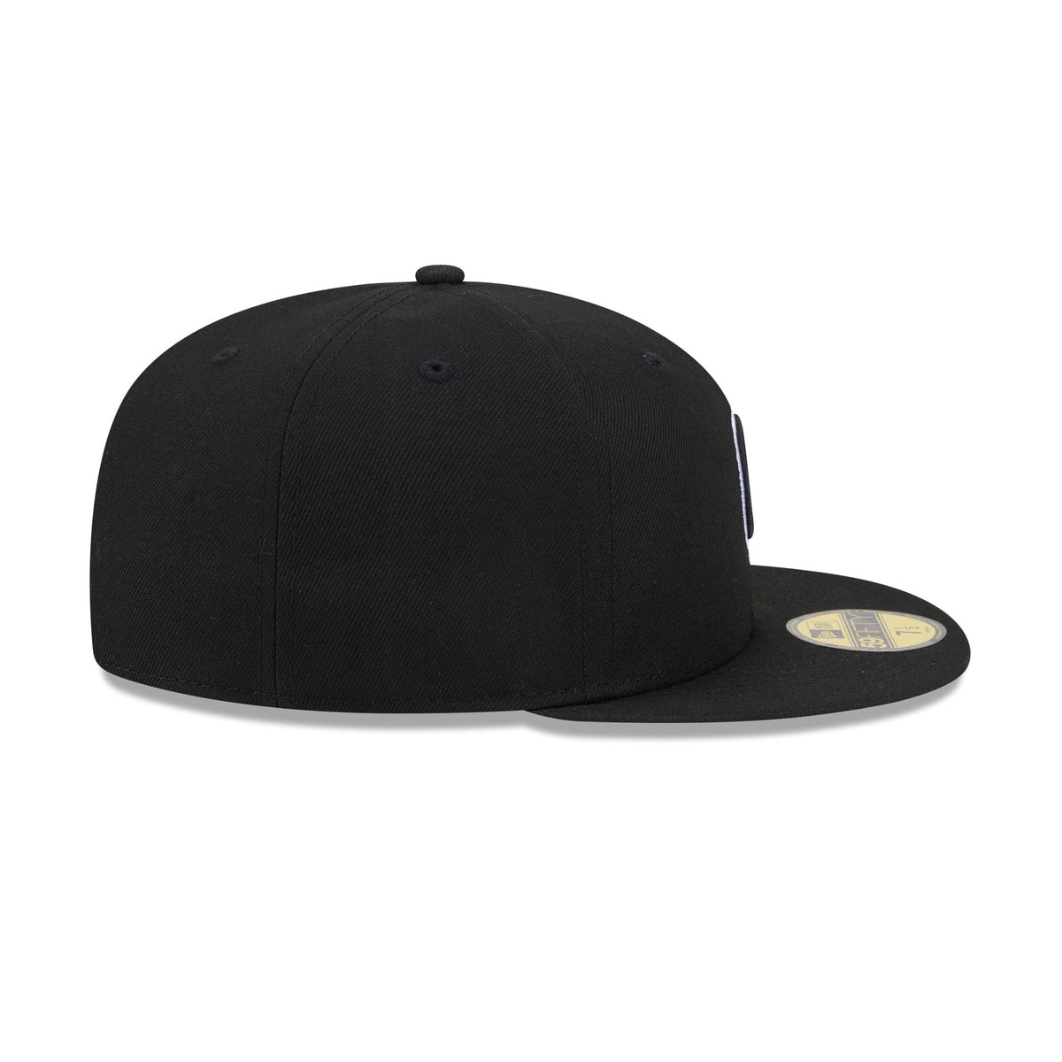 Chicago Cubs Black and White Basic 59FIFTY Fitted Hat
