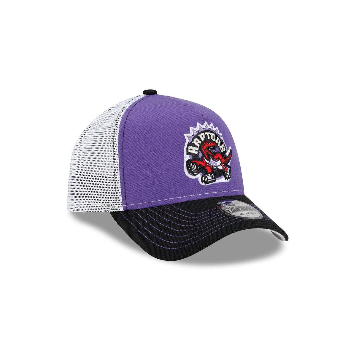 Toronto Raptors Hardwood Classics 2000s Contrast Stitch 9FORTY A-Frame Trucker Hat