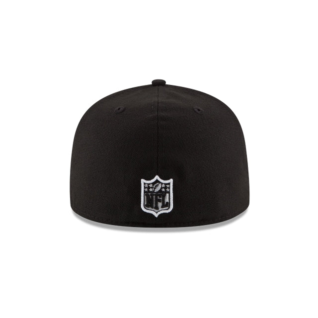 Houston Texans Black & White 59FIFTY Fitted Hat