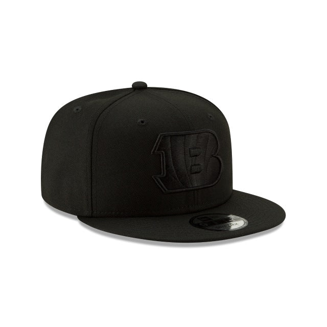 Cincinnati Bengals Basic Black On Black 9FIFTY Snapback Hat
